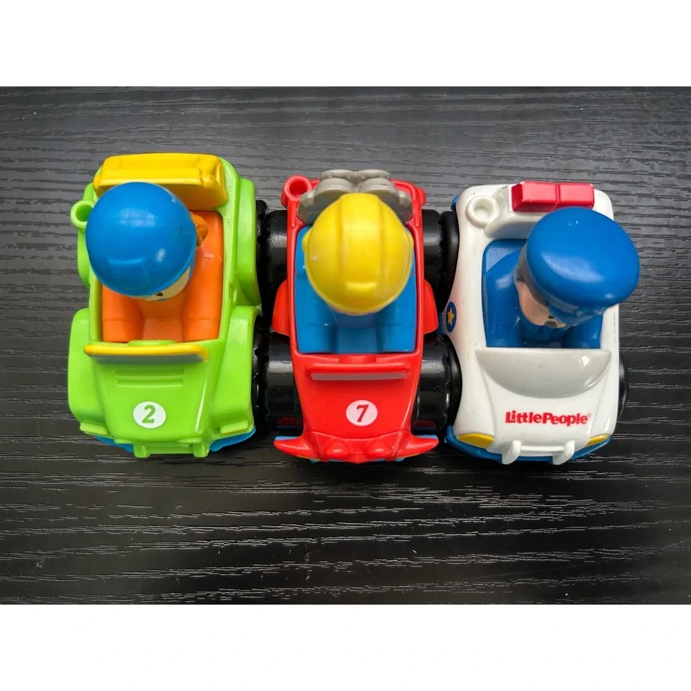 Fisher-Price Little People Wheelies Kids Multicolor 3-Piece Vehicle Set OS